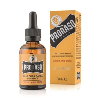 PRORASO WOOD & SPICE BEARD OIL, barzdos aliejus, 30 ml