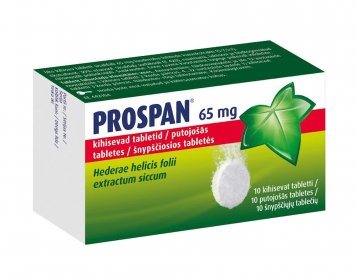 PROSPAN 65 mg šnypščiosios tabletės N10