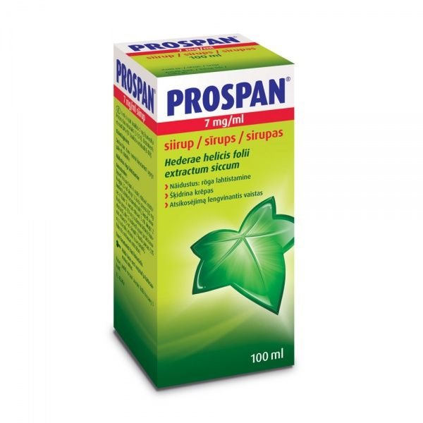PROSPAN 7 mg/m sirupas, 100 ml