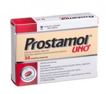 PROSTAMOL Uno 320 mg kapsulės N30