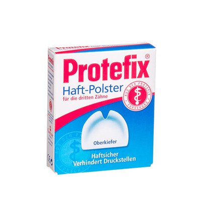 PROTEFIX HALF-POLSTER OK, viršutinių dantų protezų pamušalai, fiksuojamieji, 30 vnt