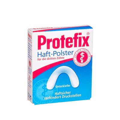 PROTEFIX HALF-POLSTER UK, apatinių dantų protezų pamušalai, fiksuojamieji, 30 vnt