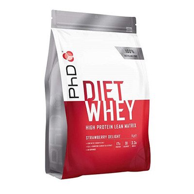 Proteinas PhD Diet Whey Braškių Skonio, 2 kg