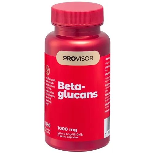 PROVISOR Beta gliukanai 1000 MG, kapsulės N60