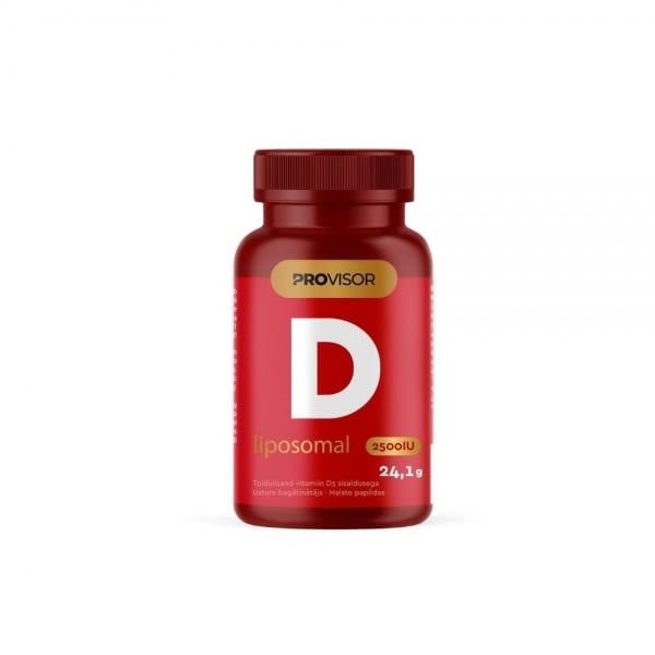 PROVISOR maisto papildas LIPOSOMINIS VITAMINAS D 2500 TV, 60 kaps.