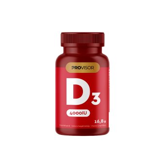 PROVISOR VITAMINAS D3 4000 TV su vynuogių sėklų aliejumi, 90 kapsulių