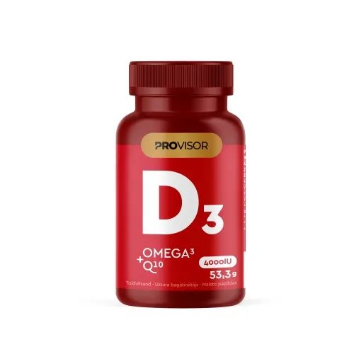 PROVISOR VITAMINAS D+OMEGA 3 +Q10, N60 kapsulės