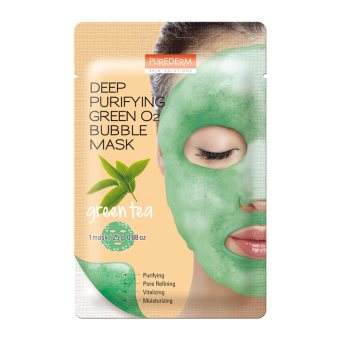 PUREDERM giliai valanti putojanti veido kaukė GREEN TEA, 25 g