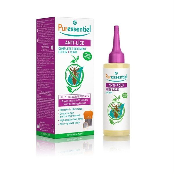 Puressentiel gydomasis losjonas nuo galvos utėlių, 100 ml