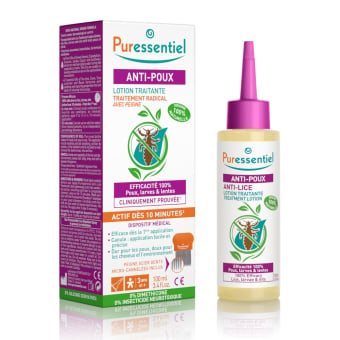 PURESSENTIEL losjonas nuo galvos utėlių, nuo ., 100 ml, 3 m