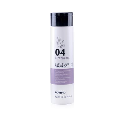 PURING KEEPCOLOR, dažytų plaukų spalvą saugantis šampūnas, 300 ml