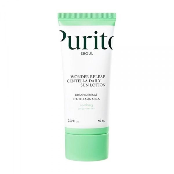 PURITO apsauginis losjonas nuo saulės WONDER RELEAF CENTELLA DAILY SUN LOTION, SPF50+, 60 ml