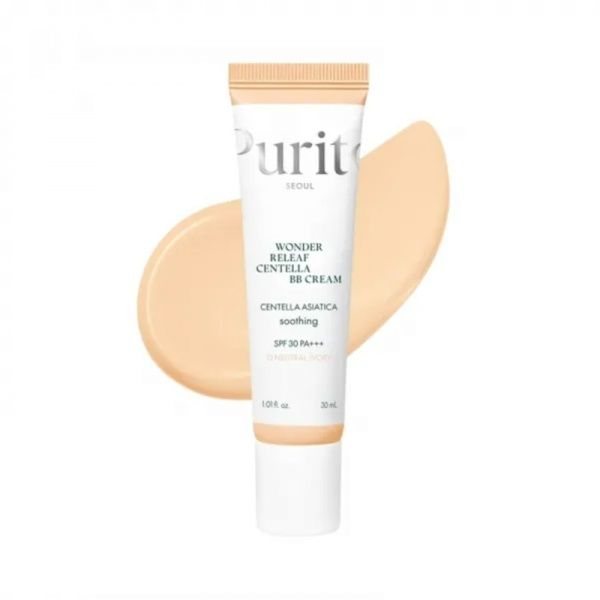 PURITO BB veido kremas WONDER RELEAF CENTELLA, Nr. 13 Neutral Ivory, SPF30, 30 ml