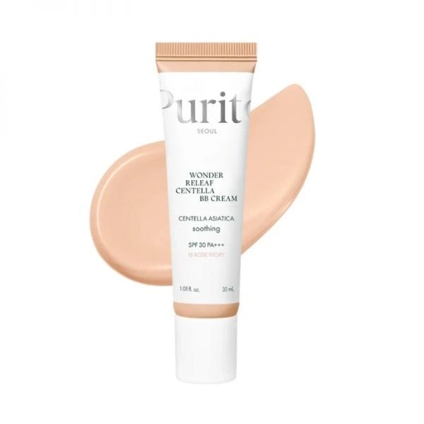 PURITO BB veido kremas WONDER RELEAF CENTELLA, Nr. 15 Rose Ivory, SPF30, 30 ml