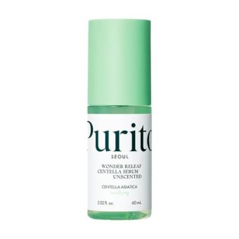 PURITO bekvapis veido serumas WONDER RELEAF CENTELLA SERUM UNSCENTED, 60 ml