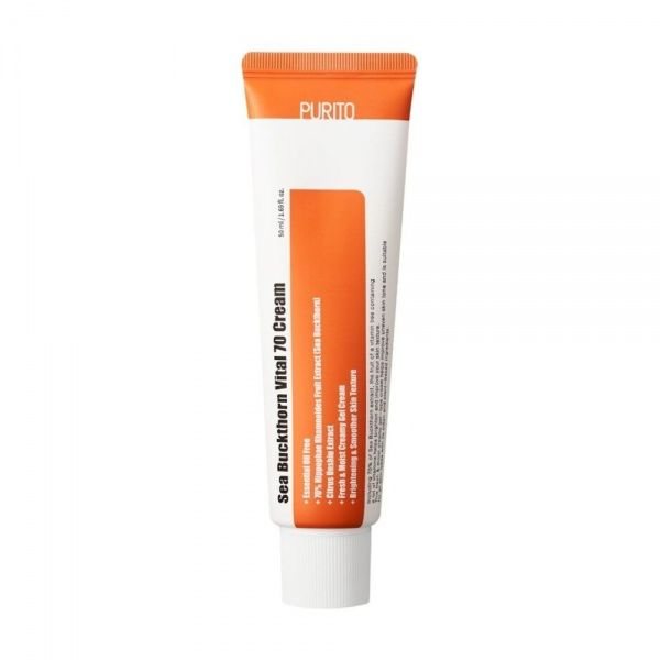 PURITO veido kremas SEA BUCKTHORN VITAL 70 CREAM, 50 ml