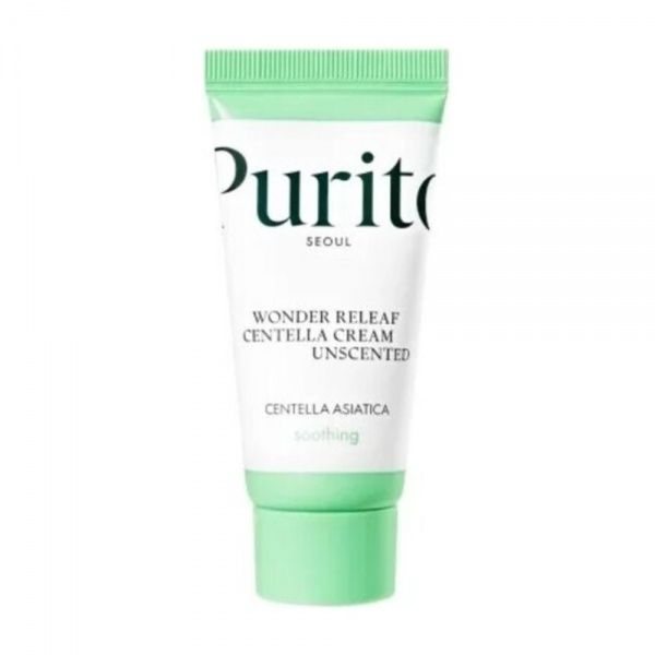 PURITO veido kremas WONDER RELEAF CENTELLA CREAM UNSCENTED MINI, 15 ml