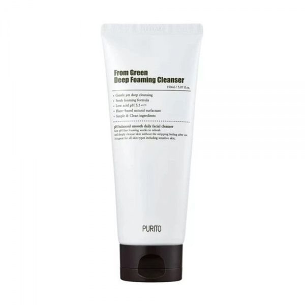 PURITO veido prausiklis FROM GREEN DEEP FOAMING CLEANSER, 150 ml