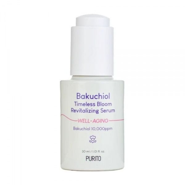 PURITO veido serumas BAKUCHIOL TIMELESS BLOOM REVITALIZING SERUM, 30 ml