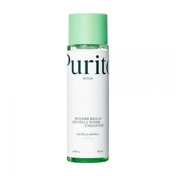 PURITO veido tonikas WONDER RELEAF CENTELLA TONER UNSCENTED, 200 ml