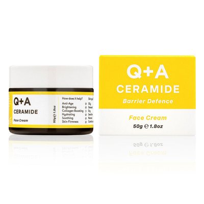 Q+A CERAMIDE BARRIER DEFENCE CREAM, veido kremas su keramidais, 50 g