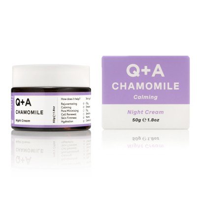 Q+A CHAMOMILE NIGHT CREAM, raminamasis naktinis veido kremas, 50 g