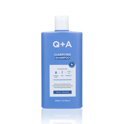 Q+A CLARIFYING SHAMPOO, valomasis šampūnas su prebiotikais, 250 ml