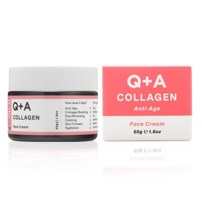 Q+A COLLAGEN ANTI-AGE FACE CREAM, veido kremas su kolagenu, 50 g