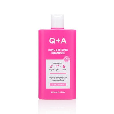 Q+A CURL DEFINING SHAMPOO, šampūnas garbanotiems plaukams, 250 ml