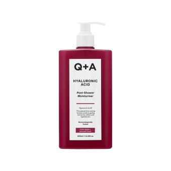 Q+A drėkinamasis kūno kremas su hialurono rūgštimi, 250 ml