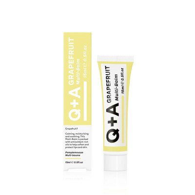 Q+A GRAPEFRUIT MULTI-BALM, daugiafunkcis odos priežiūros balzamas, 15 ml