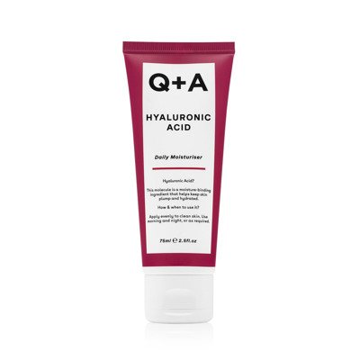 Q+A HYALURONIC ACID DAILY MOISTURISER, intensyviai drėkinantis veido kremas, 75 ml