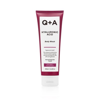 Q+A HYALURONIC BODY WASH, kūno prausiklis su hialurono rūgštimi, 250 ml