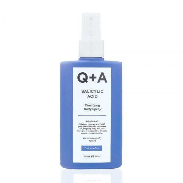 Q+A kūno dulksna SALICYLIC ACID BODY SPRAY, 150 ml