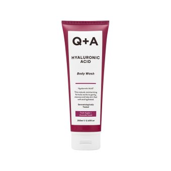 Q+A kūno prausiklis su hialurono rūgštimi, 250 ml