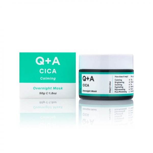 Q+A naktinė veido kaukė CICA CALMING OVERNIGHT MASK, 50 g