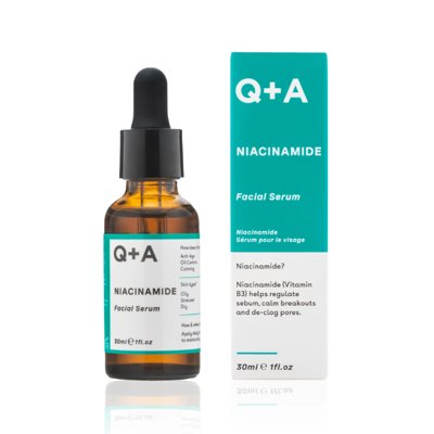 Q+A NIACINAMIDE FACIAL SERUM, veido serumas su niacinamidu, 30 ml