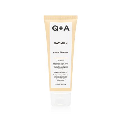 Q+A OAT MILK CREAM CLEANSER, kreminis veido prausiklis, 125 ml