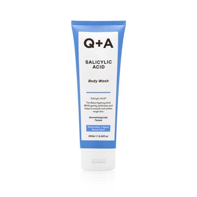 Q+A SALICYLIC ACID BODY WASH, kūno prausiklis su salicilo rūgštimi, 250 ml