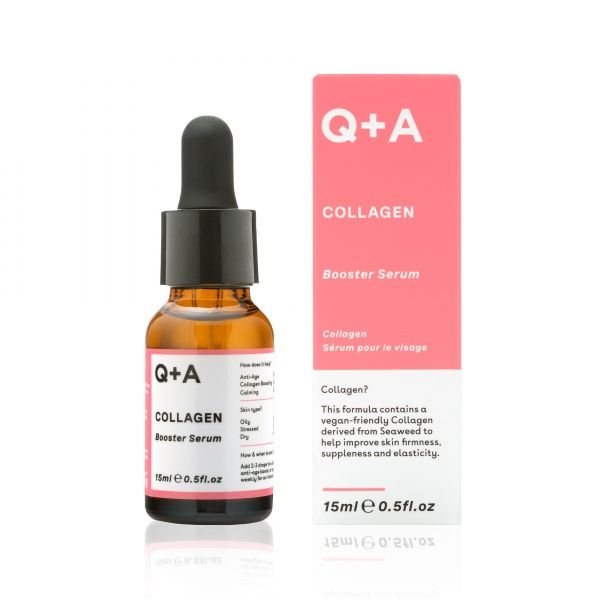 Q+A COLLAGEN BOOSTER SERUM, veido serumas su kolagenu, 15 ml