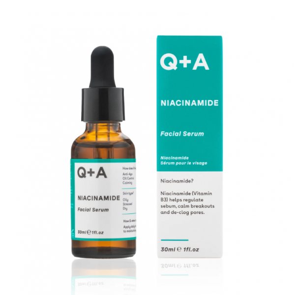 Q+A veido serumas su niacinamidu, 30 ml