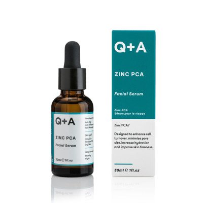 Q+A ZINC PCA FACIAL SERUM, veido serumas su cinku, 30 ml