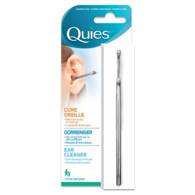 QUIES daugkartinis metalinis ausų valymo įrankis, (nuo 5 metų), 1 vnt