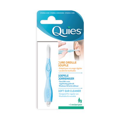QUIES daugkartinis plastikinis ausų krapštukas, (nuo 3 metų), 1 vnt