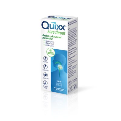 QUIXX, sirupas gerklei, ., 100 ml