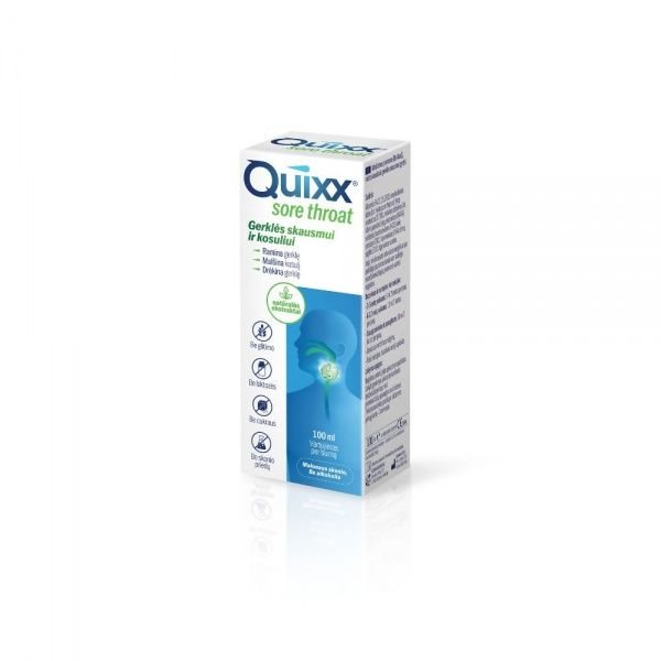 QUIXX sirupas SORE THROAT, 100 ml