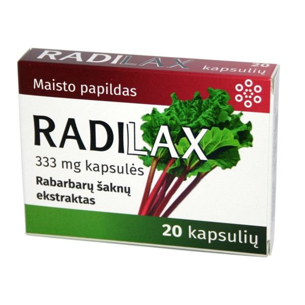 RADILAX maisto papildas, 20 kaps.