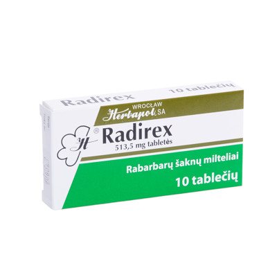 RADIREX, 513,5 mg, tabletės, N10
