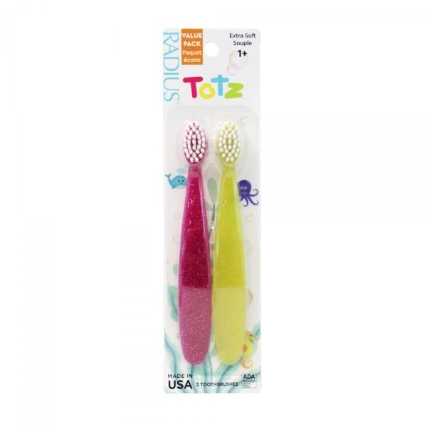 RADIUS dantų šepetėlių rinkinys TOTZ EXTRA SOFT, 1,5-. vaikams, 2 vnt., 5 m