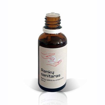 Rankų valiklis su cinamonu RANKŲ SANITARAS, 30 ml